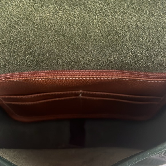 Vintage Dooney & Bourke leather and suede satchel - Picture 4 of 5